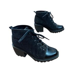 Opening Ceremony Grunge Style Y2K Lug Sole Bootie